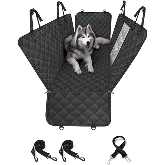 Pettycare Waterproof Dog Car Seat Cover with Side Flaps