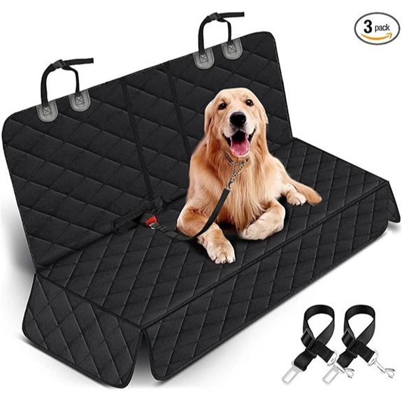 Yuntec Waterproof Dog Car Seat Cover for Back Seat
