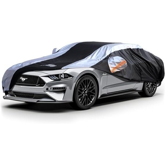 Mustang Waterproof Car Cover with Door Zipper