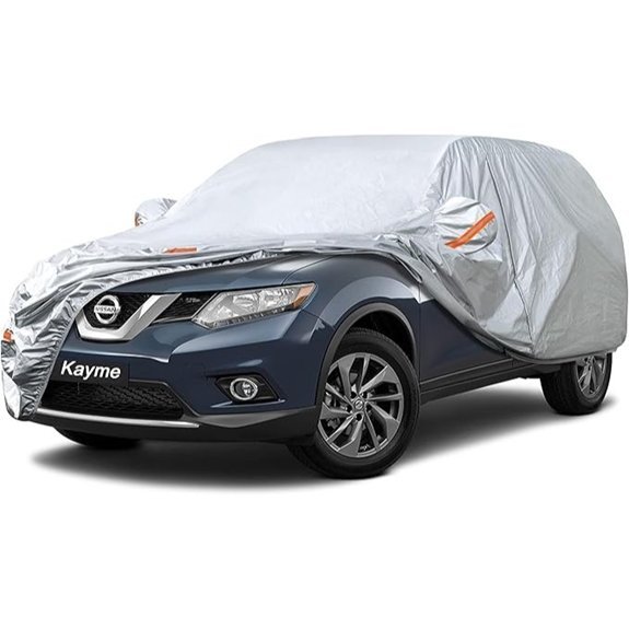Kayme Waterproof SUV Car Cover with Zipper Mirror Pocket