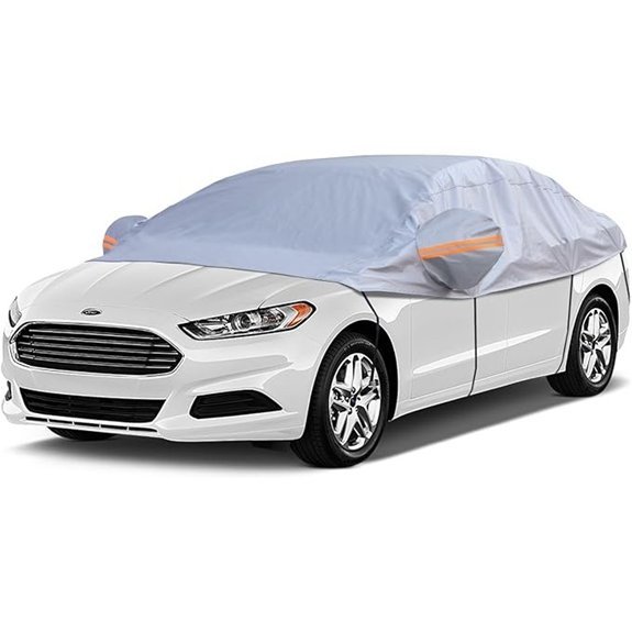 Half Car Cover for Ice Snow and Sun
