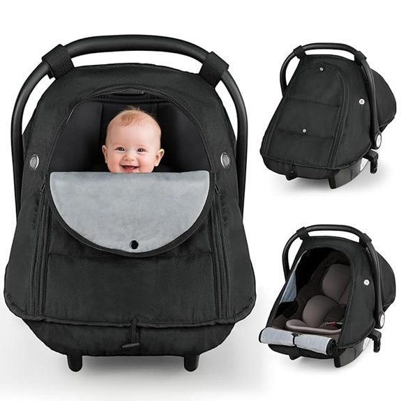 Metplus Winter Baby Car Seat Cover Canopy