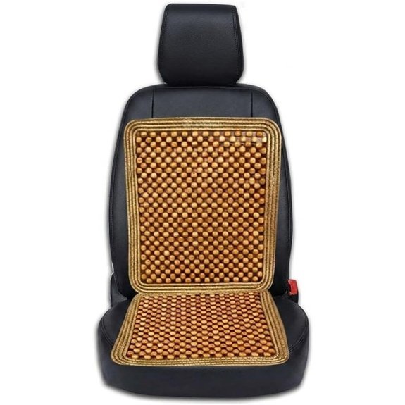 Wooden Beaded Car Seat Cover Cooling Massage Cushion